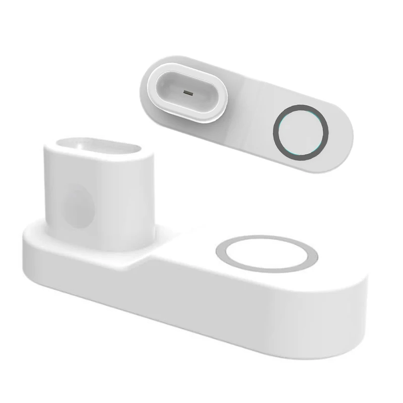

W3 Wireless Charger Stand 4 In 1 Fast Charging Dock For IPhone X 10 For Apple Watch IWatch 1 2 3 For Apple Airpods Earpod