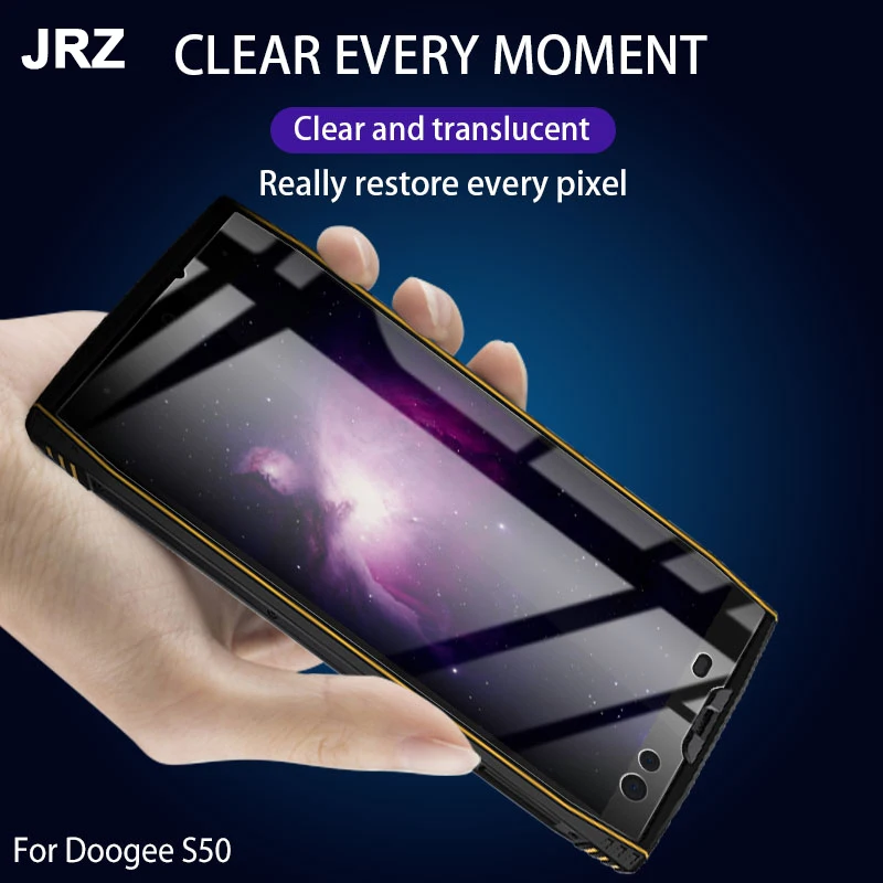 JRZ Для Doogee S50 телефон Стекло фильм Экран протектор ультра тонкая пленка 5,7 дюйма Для Doogee S50 прозрачный защитный закаленное фильм