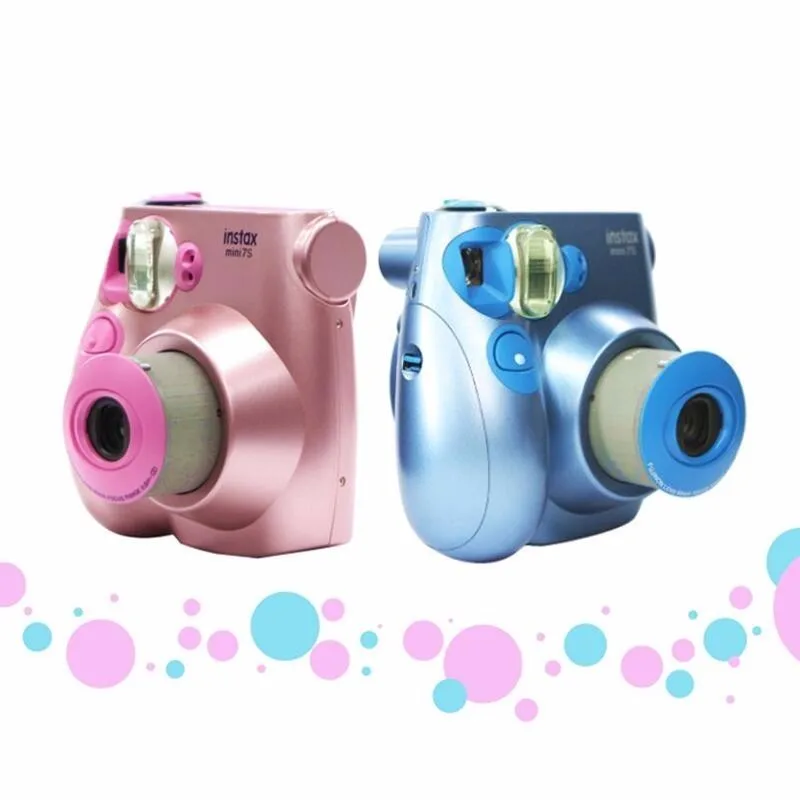  New Genuine Fujifilm Instax Mini 7C 7S Camera 6 Colors On Sale White Pink Blue Instant Printing Pho