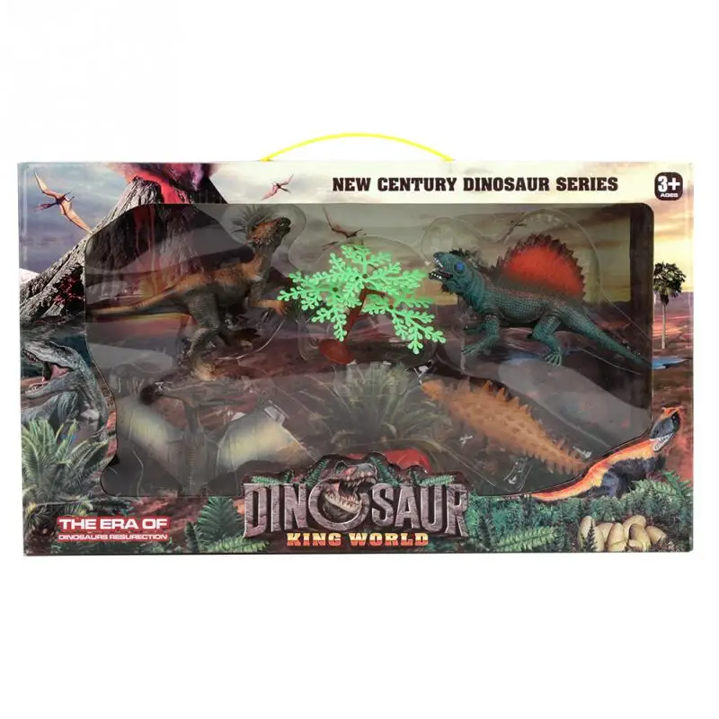 

4Pcs/6Pcs Action Figures Kids High Simulation Jurassic Wild Life Dinosaur Model Toys Home Office Table Display Decor Kids Gift