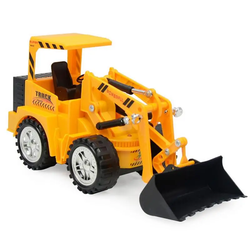 

5-way Remote Control Engineering Vehicle Rechargeable Lighting Simulation Bulldozer Model Plastic Electric Car Toy
