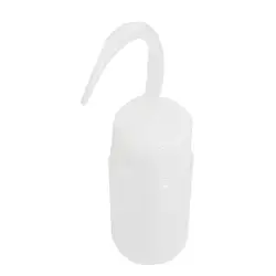 100 мл с изогнутым кончиком цилиндр держатель масла жидкости Squeeze бутылка прозрачный белый