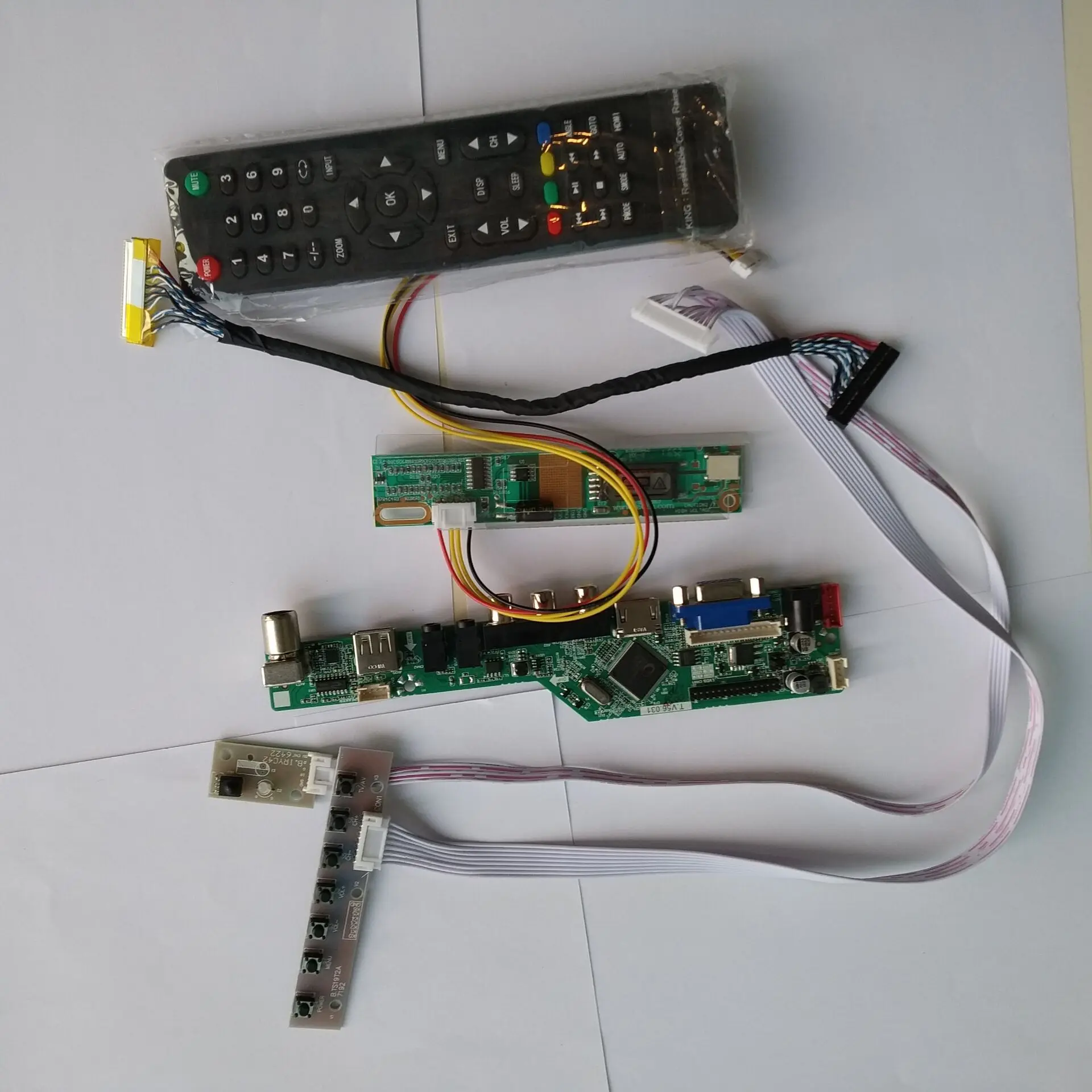  TV56 TV AUDIO HDMI VGA AV TV USB LCD LED Control Board kit DIY For LTN156AT01-A01 1366×768 15.6