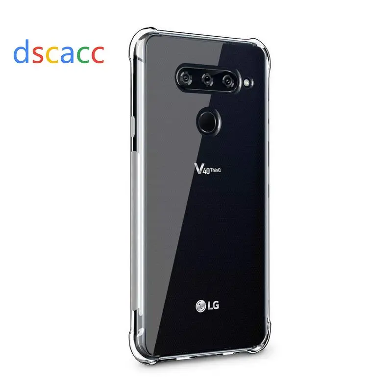 

DSCACC Air Cushion Shock TPU Button Cover Case for LG G8 G8S G7 ThinQ X Power 3 2 K10 K40 K50 Charge Q9 K11 PLUS G7 100pcs