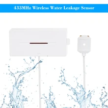 Беспроводной датчик утечки воды eWeLink 433 МГц, детектор утечки воды, детектор проникновения, оповещение о превышении уровня воды, сигнализация для домашней безопасности