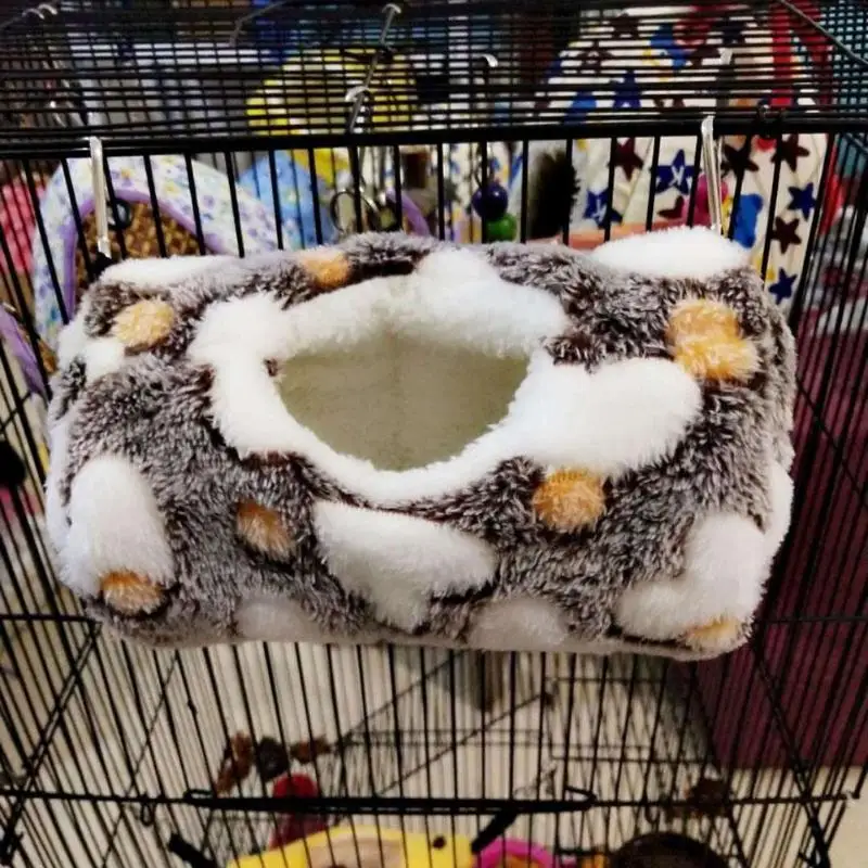 Plush Cotton Hamster Warm House Cage Birds Pets Rat Hammock Hanging Beds Nest Toy Hamsters