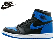 Nike Air Jordan 1 OG ROYAL AJ1 Joe First Year Original Blue and Black Men's Basketball Shoes Outdoor Comfort Sneakers#555088-007