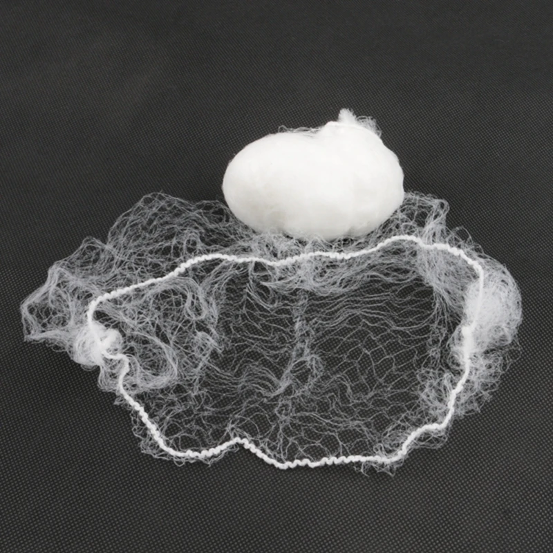 High Quality 20pcs/lot Black or White Hair Nets Invisible Soft Elastic Big Net Hairnet for packing wigs