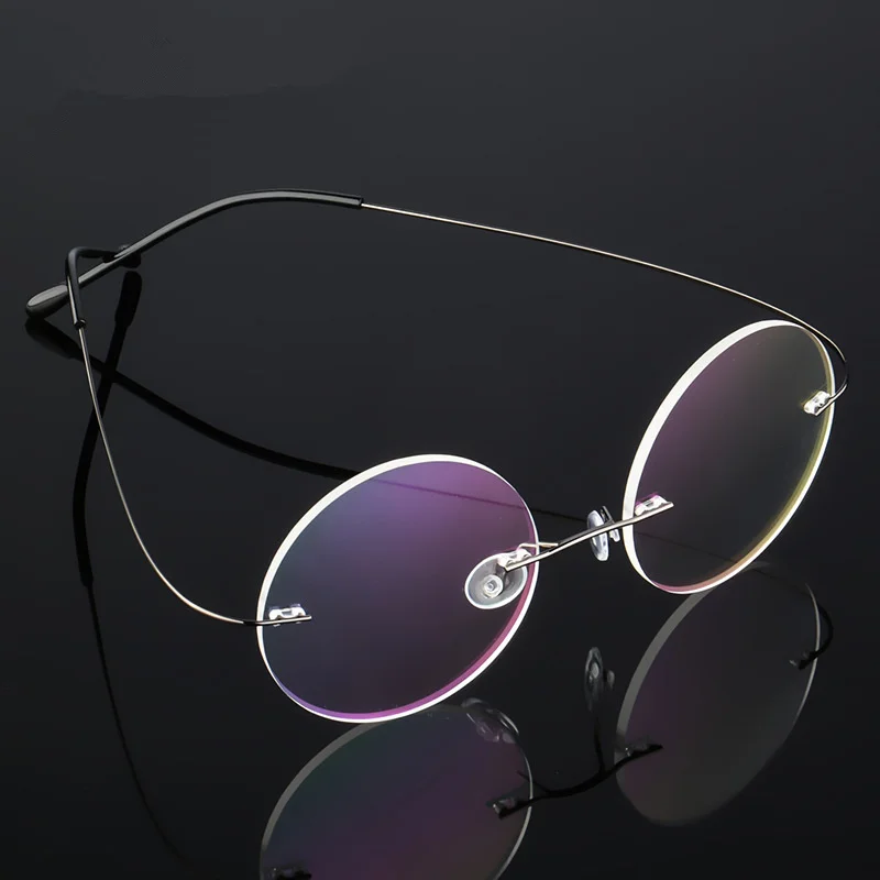 

Round Eyewear Titanium Glasses Frame Men Computer Eyeglasses Optical Prescription Reading Clear Lens Women Spectacle Frame