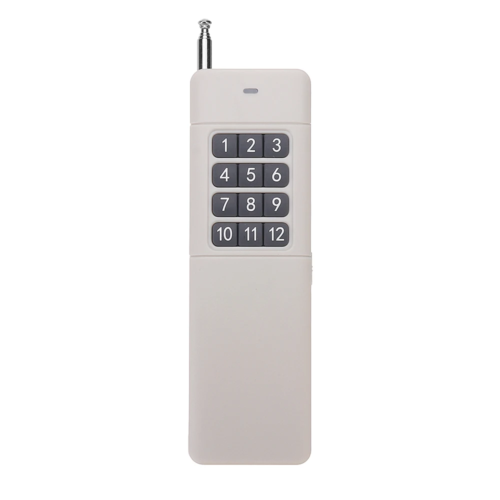 

DC 9V 12 Key Button Wireless Remote Control 3000M Ultra Long Range Transmitter