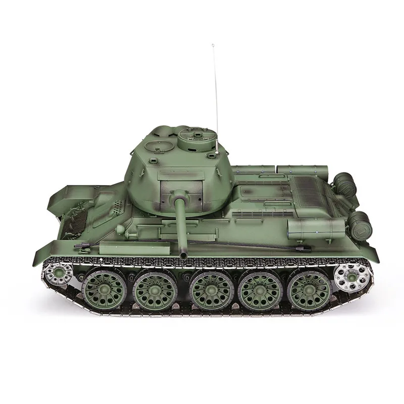 Heng Long 3909-1 1/16 2,4G 4CH T-34 Rc автомобиль армейский зеленый боевой танк металлический W/звук дыма игрушка RC танки детские игрушки