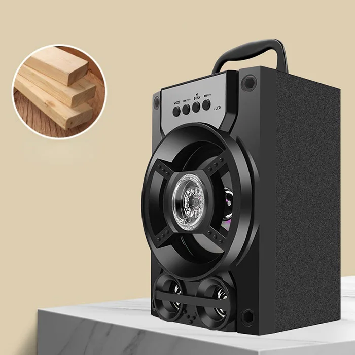 Excalvan портативная bluetooth-колонка Беспроводная высокомощная наружная звуковая система 3D стерео музыка объемный динамик для IF карты