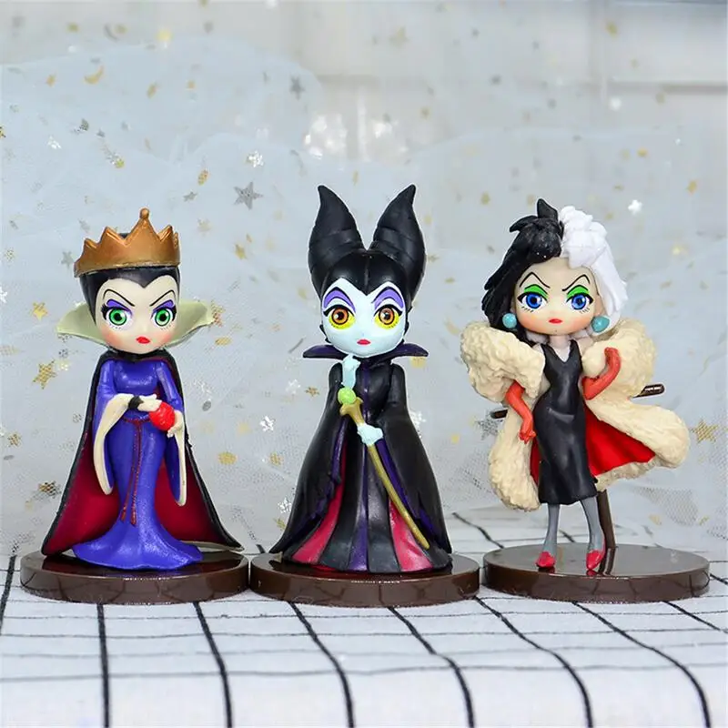 

2019 NEW Q Posket Characters Snow White Evil Queen Villains PVC Figures Toys Queen 3pcs/set 8~9cm