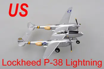 

EASY MODEL 36433 1/72 Lockheed P-38 Lightning Fighter Plastic Finished Model TH07254-SMT2