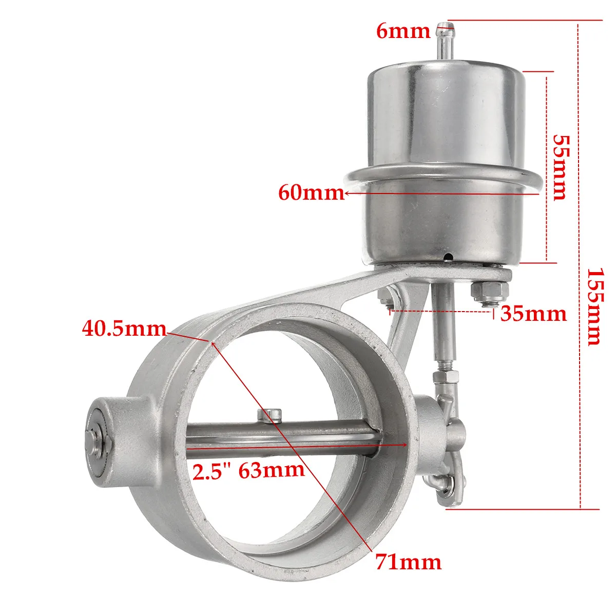 2," клапан управления выхлопом из нержавеющей стали набор Вакуумный привод открыть/закрыть стиль