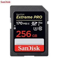 דה memoria Sandisk כרטיס זיכרון Extreme Pro SDHC / SDXC כרטיס SD 32GB 64GB 128GB 256GB C10 U3 V30 UHS-I Cartao דה Memoria פלאש קארד עבור מצלמה (5)