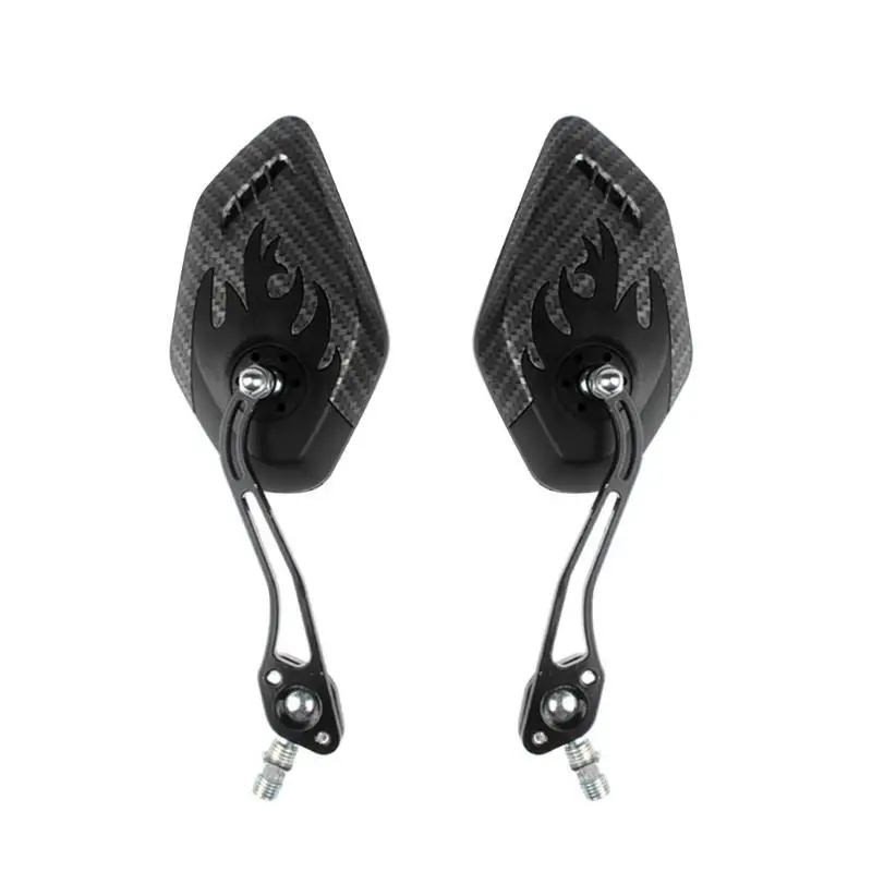 

3k Carbon Pattern Bicycle Handlebar Rotation Adjustable Rear View Mirror Reflective Safety Mirror Bicycle Parts
