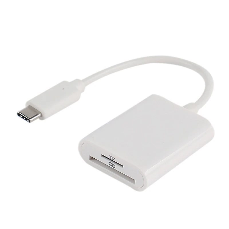 Новый 2-в-1 USB2.0 Тип C Card Reader USB-C для SD/Mini SD карты/TF Card Reader для Macbook