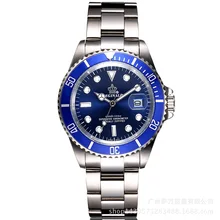 Мужские кварцевые часы REGINALD Crown, деловые повседневные мужские часы со стальным календарем, японские водонепроницаемые кварцевые наручные часы с календарем