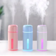 USB мини увлажнитель воздуха портативный аромат ароматизатора Fogger диффузор 250 мл с противоскользящим коврик светодиодный свет для домашнего офиса