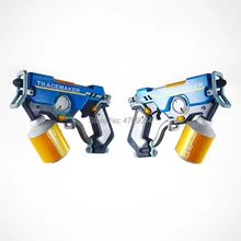 Overwatch Lena Oxton Tracer кожа Граффити оружие Косплей Реплика пистолет реквизит