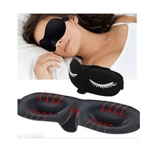 3D маска для сна для отдыха в путешествии мягкий удобный тент для глаз принт для путешествий помощь для отдыха маска для сна Губка крышка Блиндер