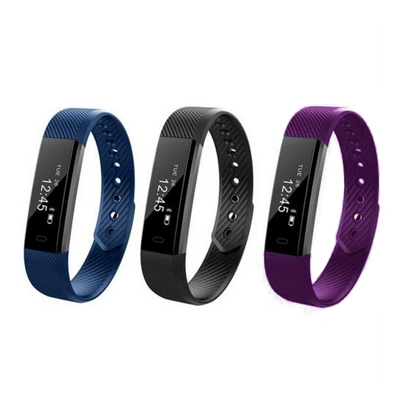 Lembrar com Atividade Alarme do Monitor de Fitness Vibração para Ios Pulseiras Inteligente Bluetooth Telefone Rastreador Esportes Relógio Android Id115