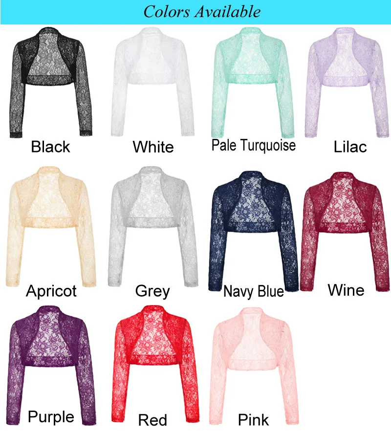 Belle Poque Women Shrug Summer Lace Long Sleeve Bolero Evening Cardigan Crop Coat Party Elegant Slim Hollow Out New Clothes Lady ► Photo 3/6