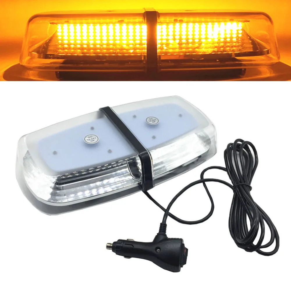 

DHBH-Dc12V 24V 72 Led Amber Car Roof Strobe Light Emergency Beacon Flashing Warning Lamp Lighting Magnetic Mounted