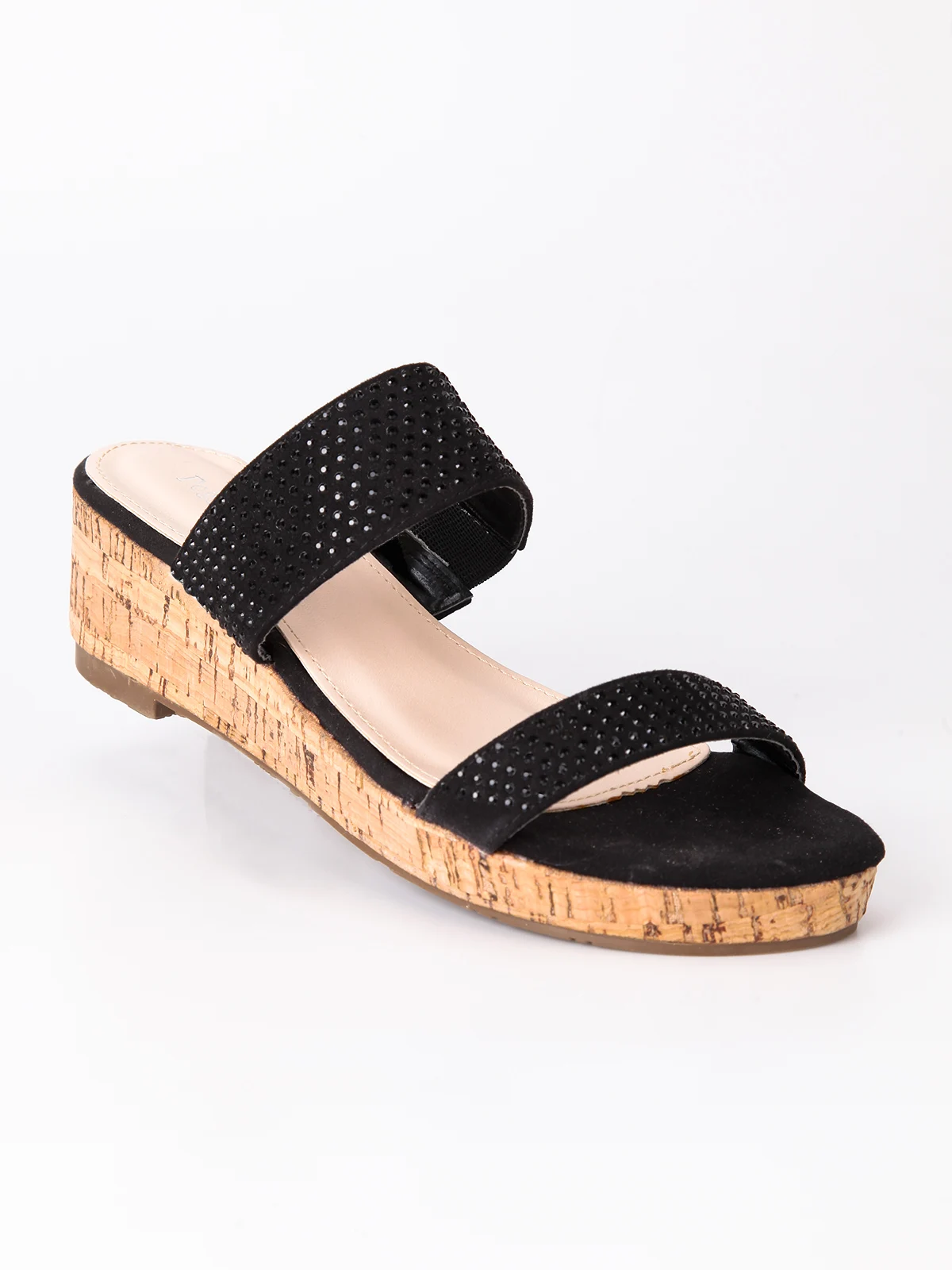 Faux Leather Loop Ankle Sandals TAN -SheIn(Sheinside)