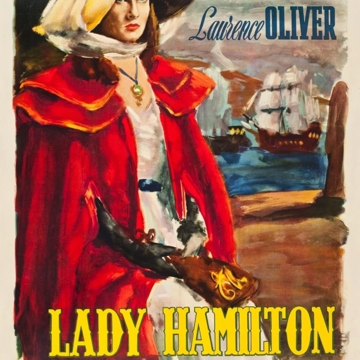 The Hamilton Woman Vivien Leigh на итальянском плакате арт 1941. Постер с фильмом Masterprint (24x36) | Дом