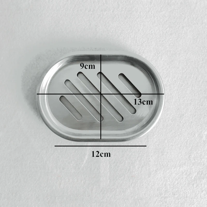 2 قطعة/المجموعة الفولاذ المقاوم للصدأ الصابون مربع أطباق للصابون حامل الحمام تخزين مجموعة أرفف