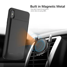 Для iPhone Xs аккумулятор max зарядное устройство чехол с аудио 6000 мАч магнитное внешнее резервное зарядное устройство power Bank защитный чехол для телефона