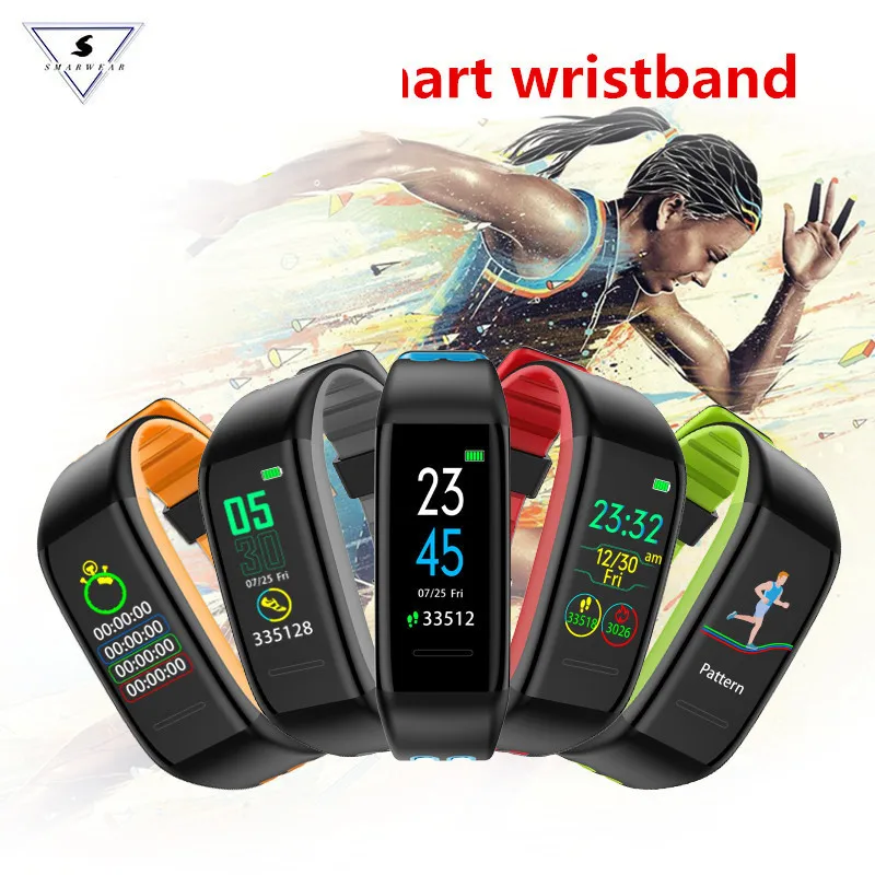 

Ssmarwear Smart Bracelet T30 Heart Rate Pedometer IP68 Waterproof Fitness Tracker Support IOS 8.0 Android 4.4 PK Honor Band 3