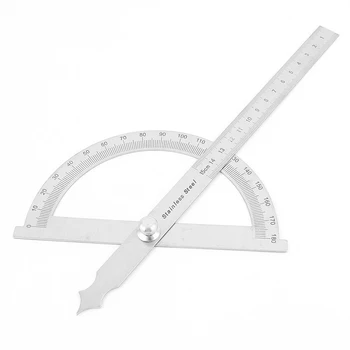 

BHTS-Carpenter Architect Stainless Steel Rotary Protractor Angle Ruler