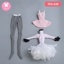 BJD одежда 1/4 Кукла тело для MSD женский Девушка черное платье YF4 до 365 для DC Queena аксессуары для игрушечной куклы