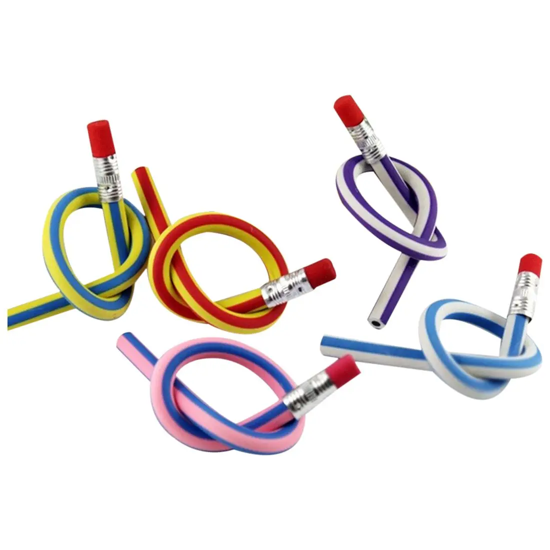 

Soft Flexible Bendy Pencils Magic Bend Kids Children School Fun Equipment (15x)
