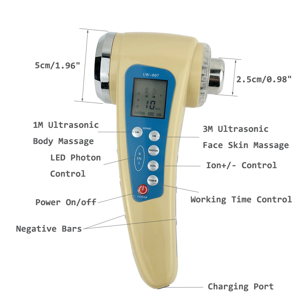  Face and Body Massage 1M Ultrasound Cavitation Body Slimming Massager Photon Therapy 3M Ultrasonic 