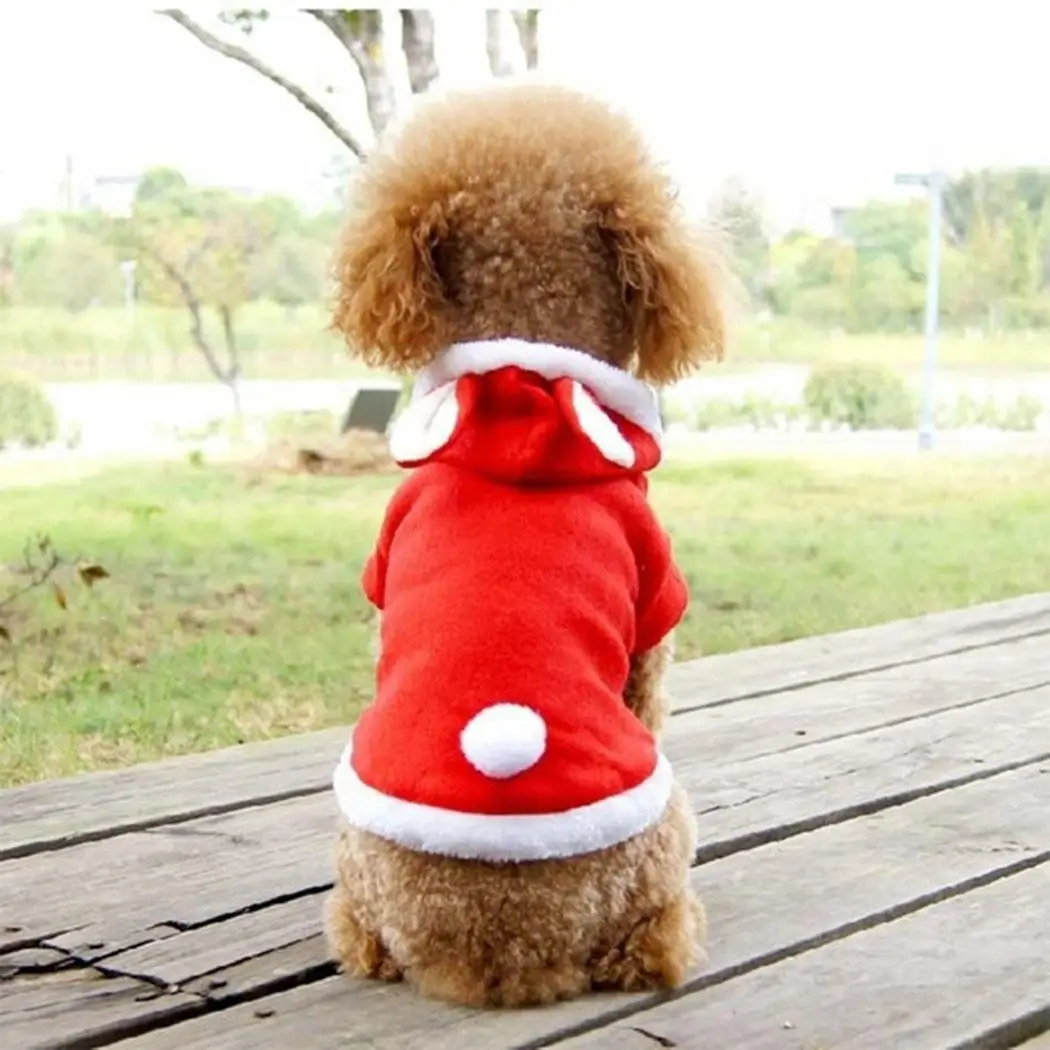 

Soft Red Patchwork Small Pet Coat Pink Clothes Dog Cute Comfortable