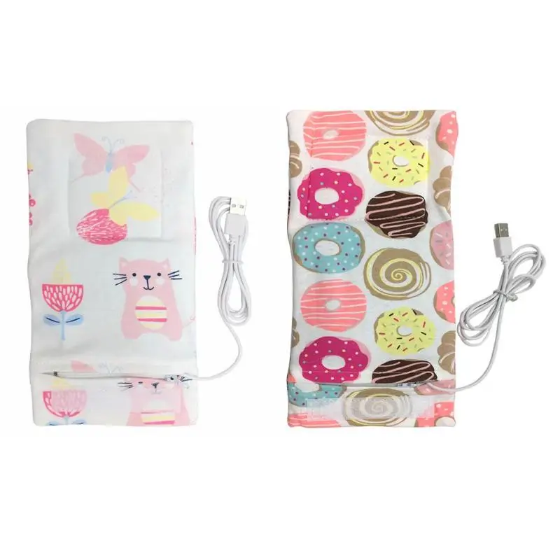 

USB Milk Warmer Insulated Bag Portable Travel Cup Warmer Baby Nursing Bottle Cover Warmer Heater Bag Infant Feeding Bottle Bags