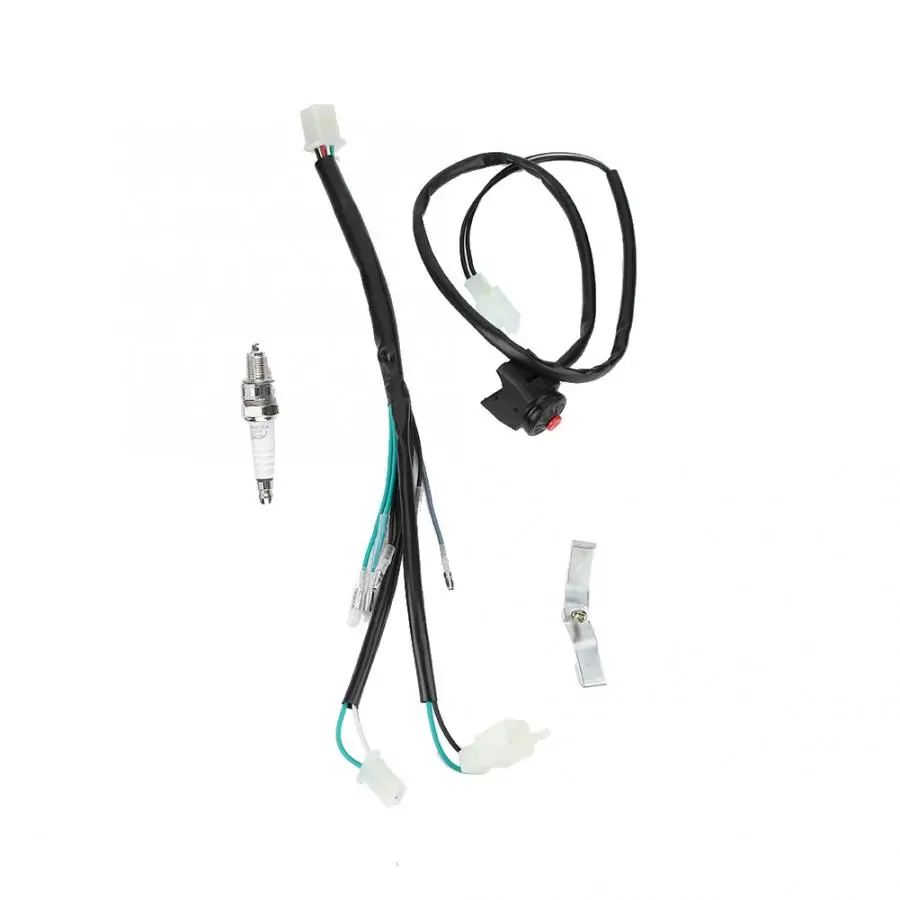 Комплект электропроводки CDI 1 комплект катушка зажигания Свеча для 50cc 90cc 110cc Lifan