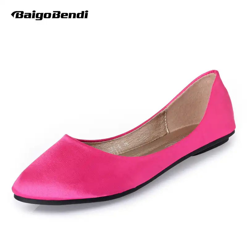 rose pink flat shoes