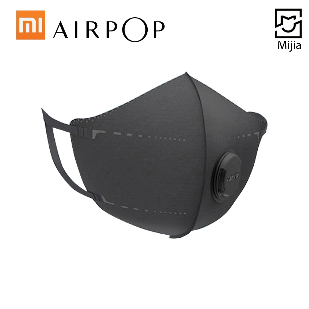2 шт./лот Xiaomi AirPOP Рот Лицо Портативный Велоспорт PM2.5 анти-дымка Анти-пыль складной защитный чехол для лица маски унисекс