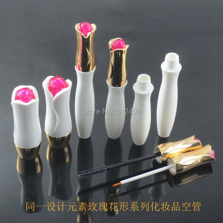 

10/30/50pcs 12.1mm DIY empty white rose lipstick tube 12ml Mascara tube 9ml Liquid eyeliner bottles