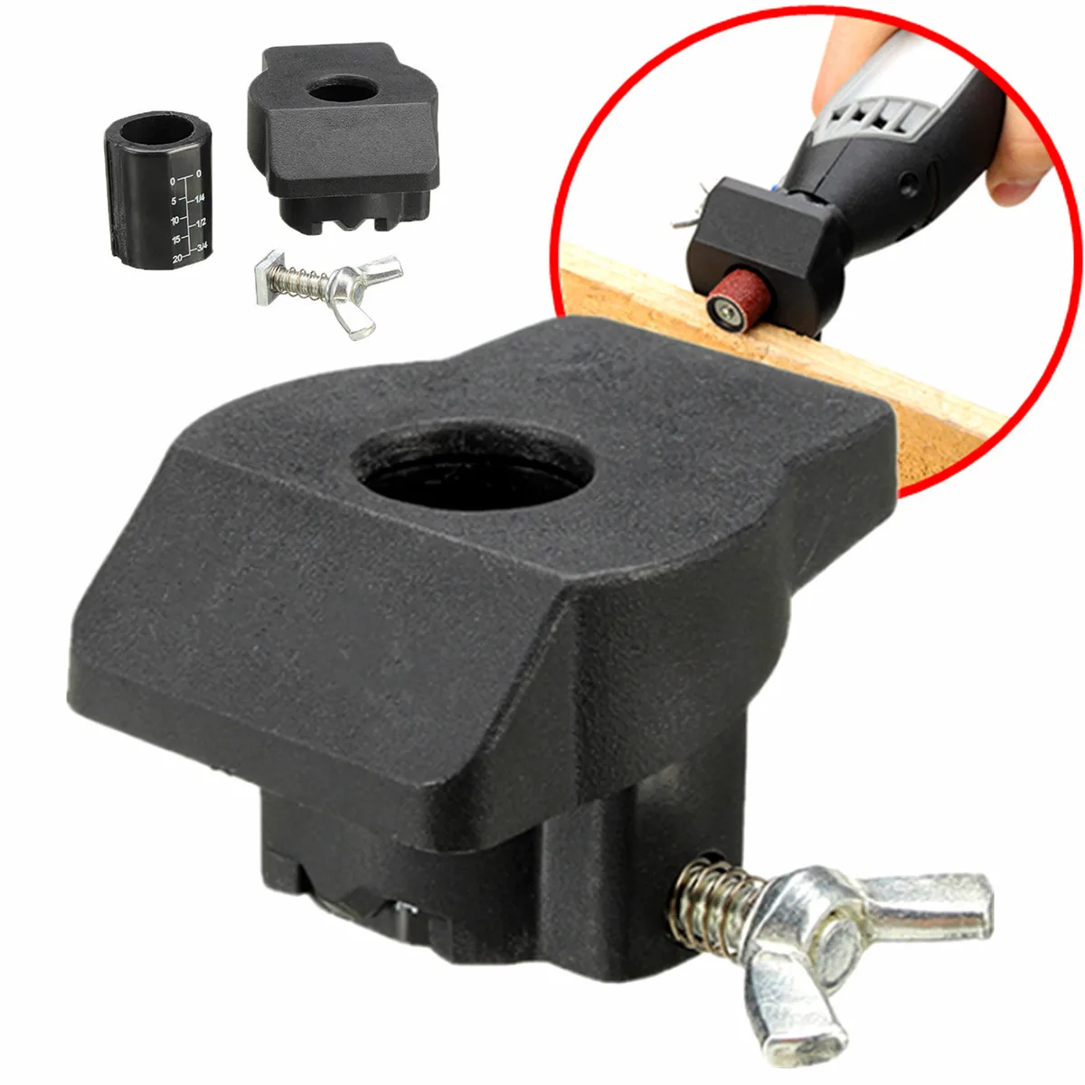 

High Quality Sanding and Grinding Guide Attachment Locator Positioner for Rotary Tool