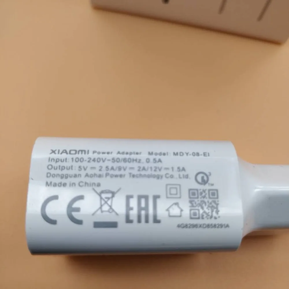 Оригинальный XIAOMI быстрое зарядное устройство 12 В 1.5A QC3.0 адаптер TYPE C кабель для