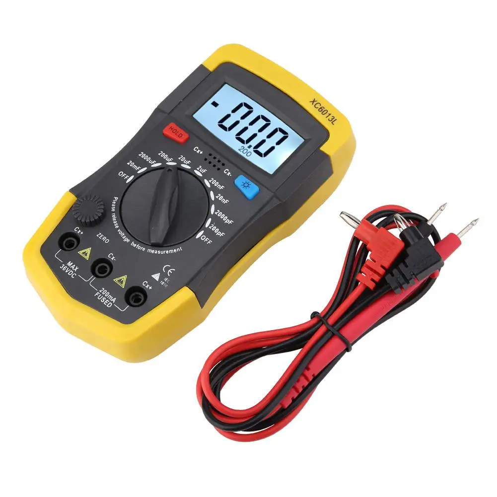 

LCD Digital Capacitance Meter Capacitor Tester mF uF Circuit Measure Gauge discount