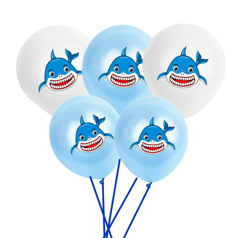 

10pc Shark Latex Balloon Birthday Party Baby Shower Decoration Kids Party Children's Toy Latex Balloon Party Decoration Supplies