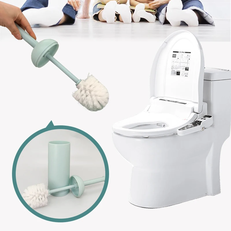 Ванная комната очистки туалетные щетки держатель наборы дома, отеля, Toalete щетка прямые человеческие волосы для наращивания, набор ручка угловая кисть