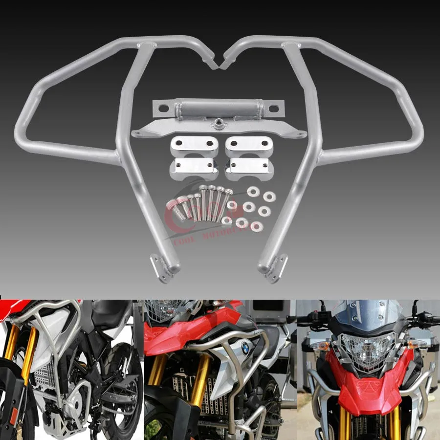 

Left & Right Upper Stainless Steel Engine Guard Crash bar Fits for 17-18 BMW G310GS 2017 2018